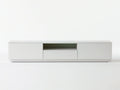 White MDF TV Stand with 2 Doors, 1 Drawer and Open Shelf, 70.9 x 15.7 x 19.7 in